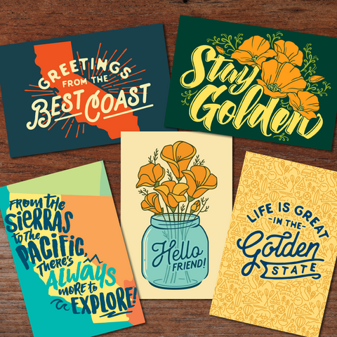 California Postcard Set