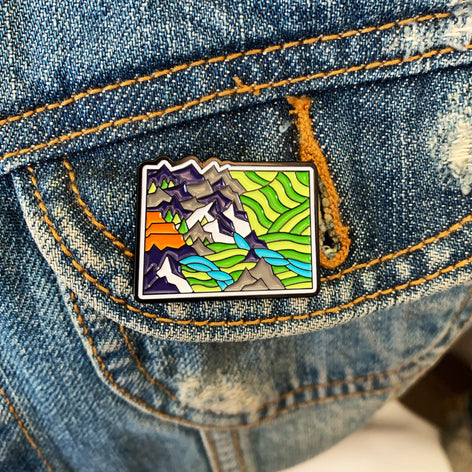 Glossy Enamel Colorado Pins