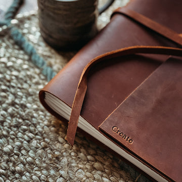 Refillable Leather Ring Binder