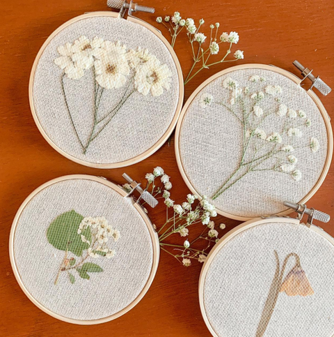 Floral Hoops