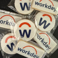 Cookies with Workday logo and branding