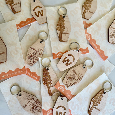 Workday Custom Wood "Hotel" Keychain