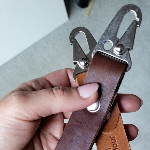 Customizable Leather Key Fob