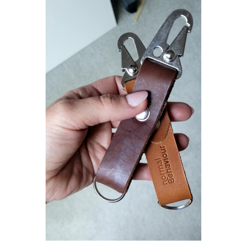 Customizable Leather Key Fob