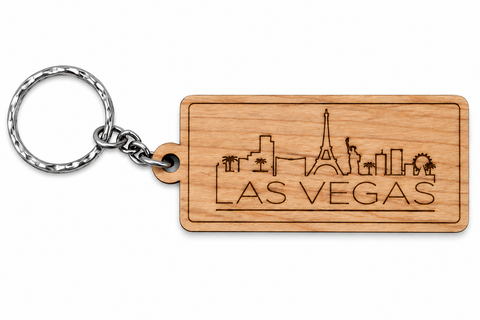 Landmark Wooden Keychain