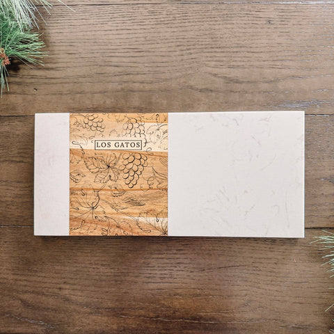 Los Gatos Marble + Acacia Charcuterie Board
