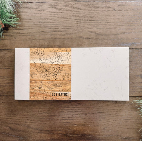 Los Gatos Marble + Acacia Charcuterie Board