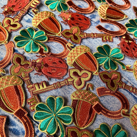 Lucky Symbol Embroidered Patches