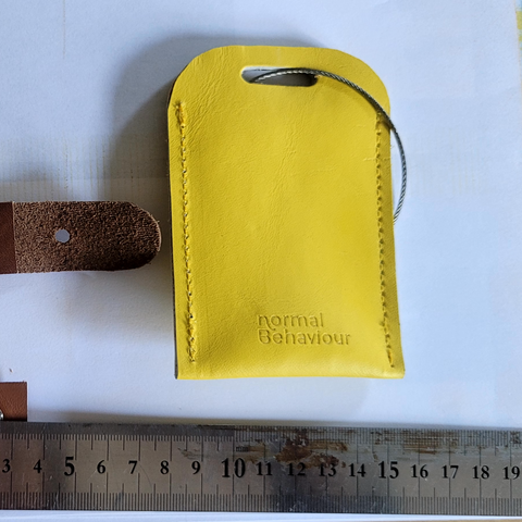 Customizable Leather Luggage Tag