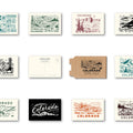 Collection of Colorado-themed postcards and stationery items on a white background