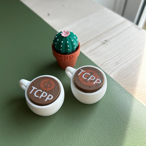 Custom 3D Printed Biodegradable Coffee Fidgets