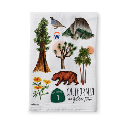 Workday California Themed Tea Towels