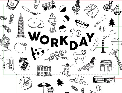 Workday Medium Zipped Pouches