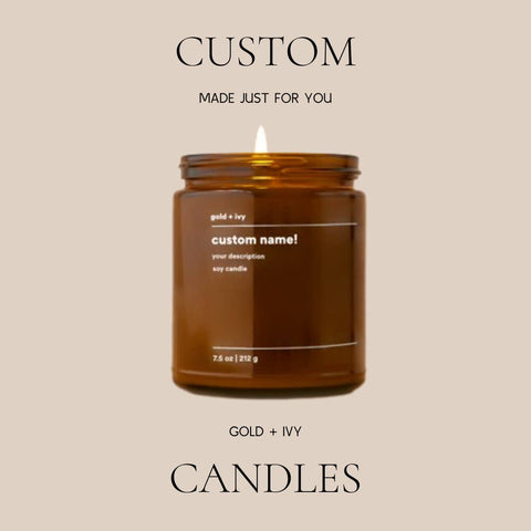 Custom Label Soy Candles