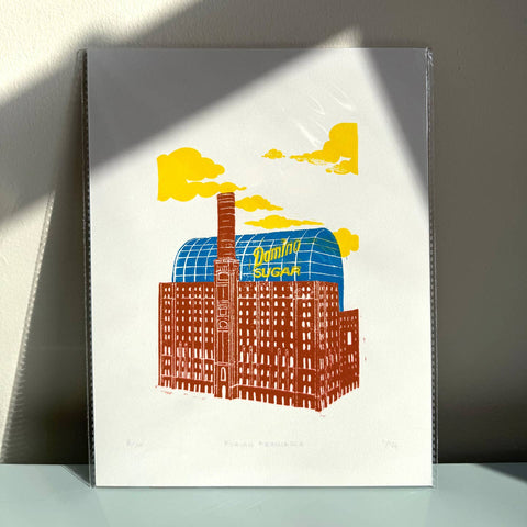 New York in Block Print