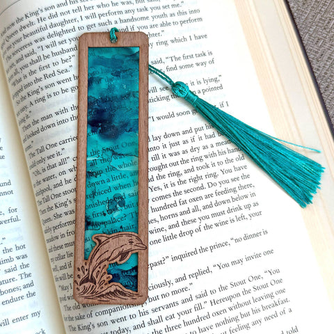 Wood Acrylic Tassel Bookmarks
