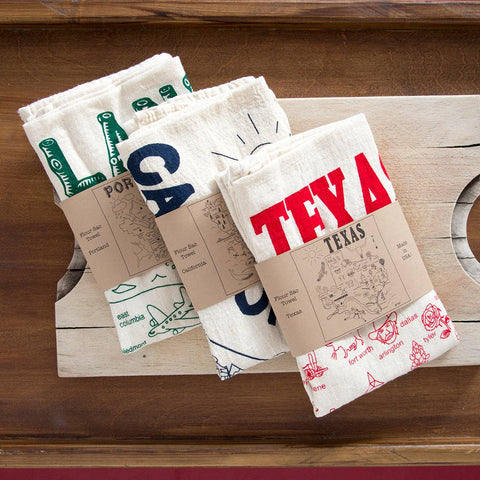 Maptote Maptastic Recycled Cotton Tea Towel