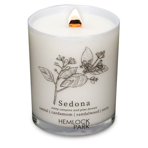 Postcard Inspired Wood Wick Candles