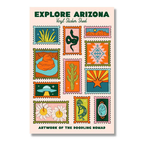 Illustrated Vinyl Sticker Sheets