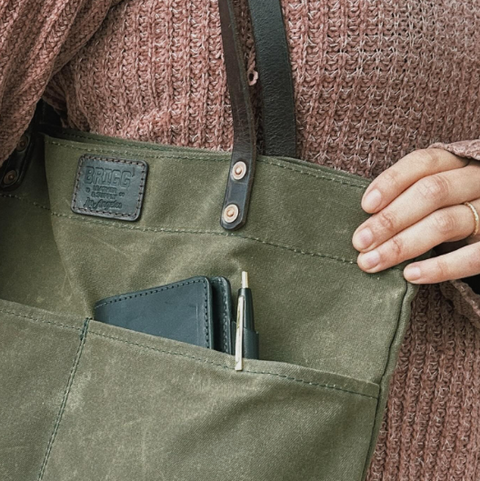 Waxed Canvas Carryall Tote