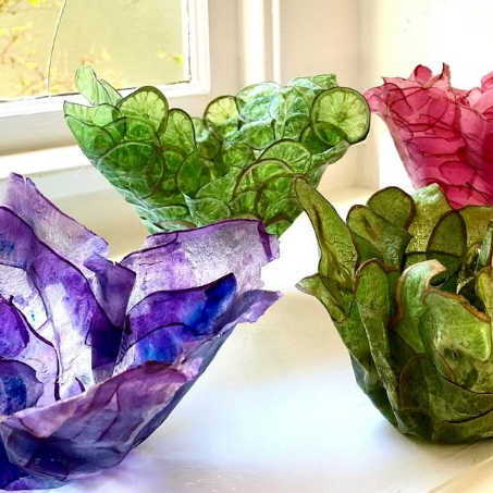 Handmade Vegetable Parchment Bowls