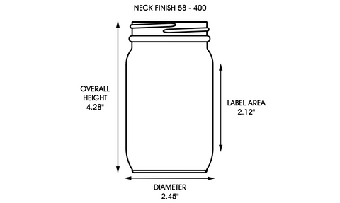 Wide-Mouth Glass Candle Jars