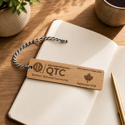IEEE Custom Cherry Wood Bookmark