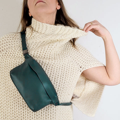 Adjustable Leather Belt Bag