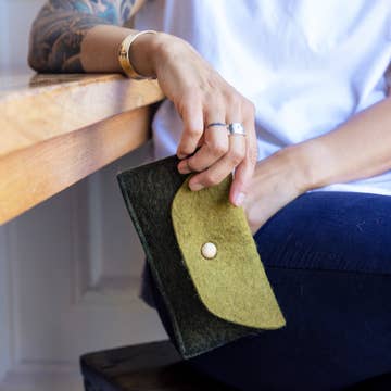 Felted Wool Organizer Pouch