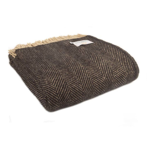 Herringbone Pure New Wool Throw