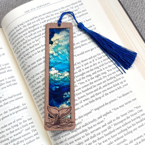 Wood Acrylic Tassel Bookmarks