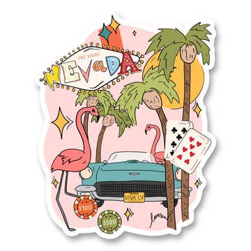 State-Themed Illustrated Stickers