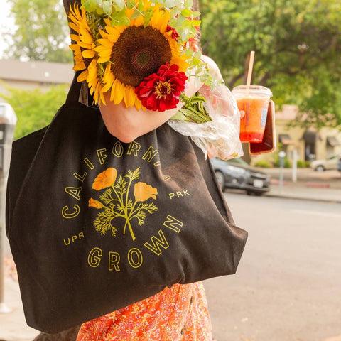 California Poppy Tote Bags