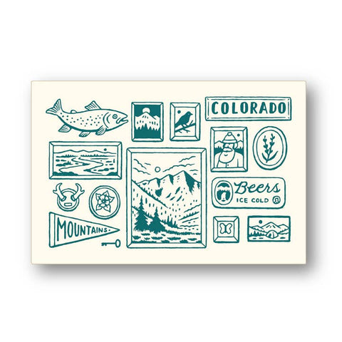 Hand-Drawn Colorado Postcards