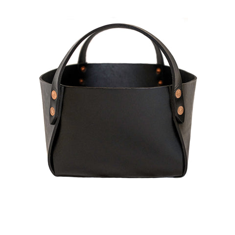 Full-Grain Leather Storage Basket