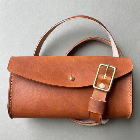 Leather Crossbody Belt Bag