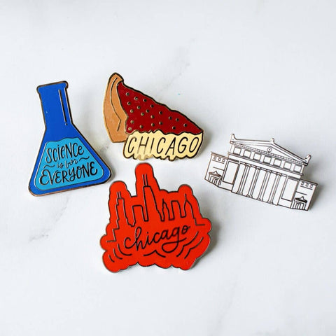 Chicago Enamel Pins