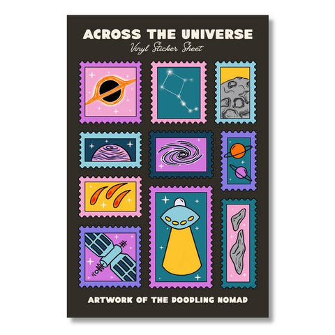 Illustrated Vinyl Sticker Sheets