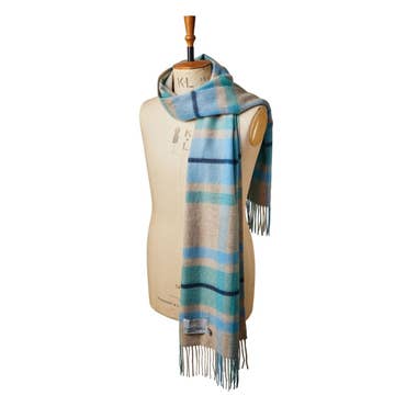 Lambswool Bright Check Scarves