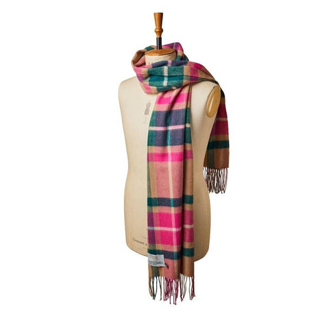 Lambswool Bright Check Scarves