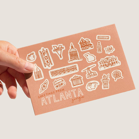 Bright City Scenes Postcards