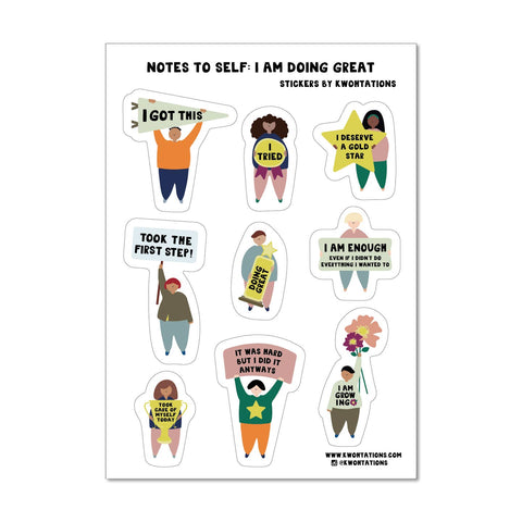 Motivational Sticker Sheets