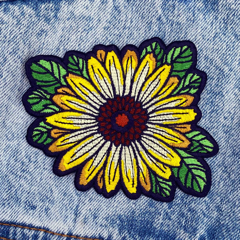 Floral Iron-On Embroidered Patches