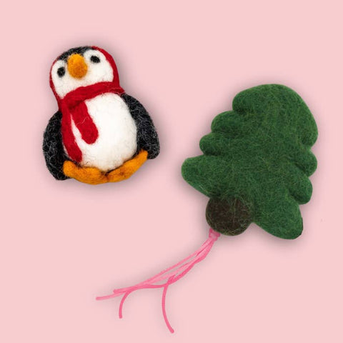 Adorable Felted Catnip Toys