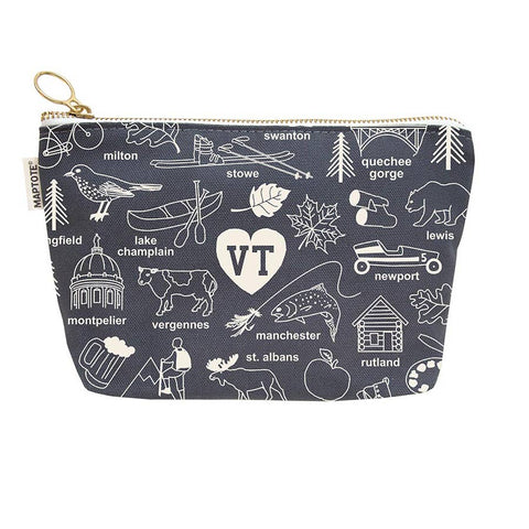 City and State Iconic Imagery Zipped Pouches