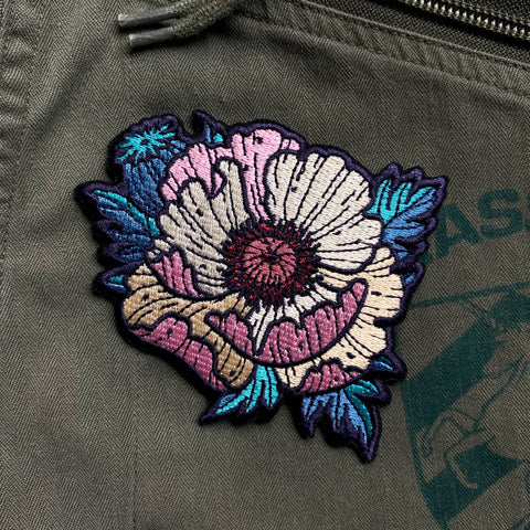 Floral Iron-On Embroidered Patches