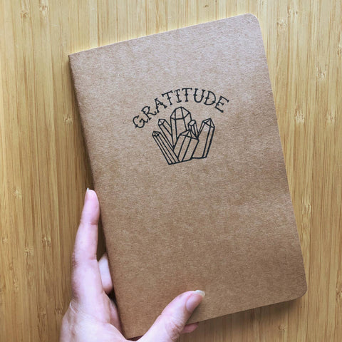 Hand-Stamped Kraft Pocket Journal