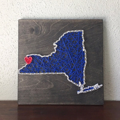 State String Art Plaques