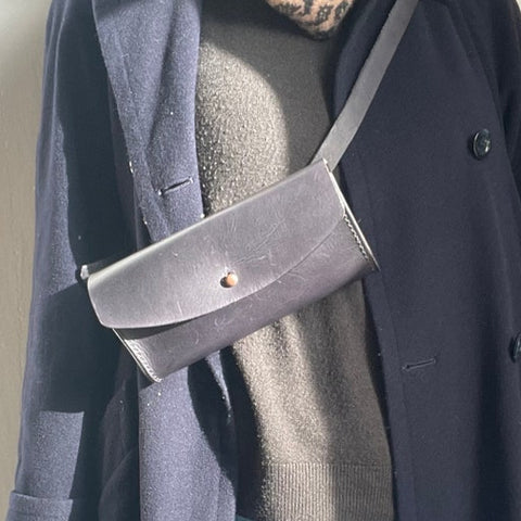 Leather Crossbody Belt Bag