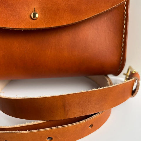 Leather Crossbody Belt Bag